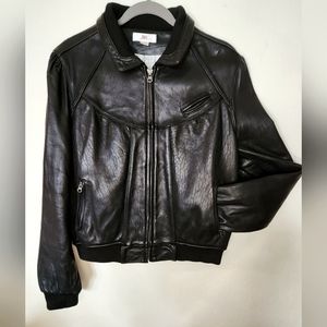 JLo Bomber Leather Jacket